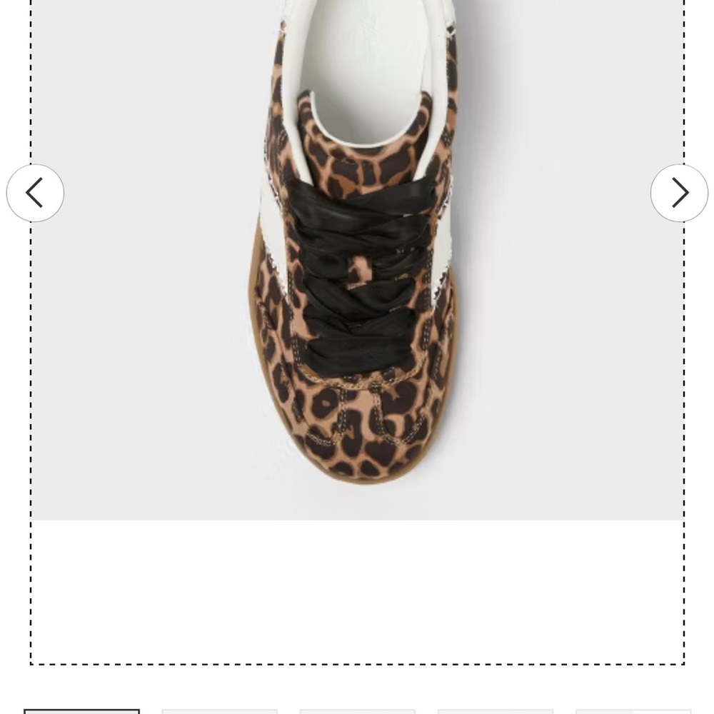 Universal Thread Leopard Print Sneakers with Black Accents NWT - Picture 4 of 16